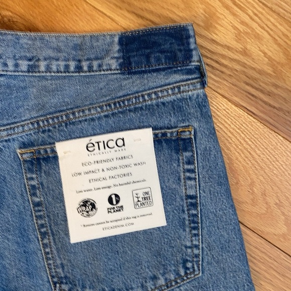 NWT Ética Stanton High-Rise Relaxed Cuff Jeans in Atwood size 30 - Picture 11 of 13